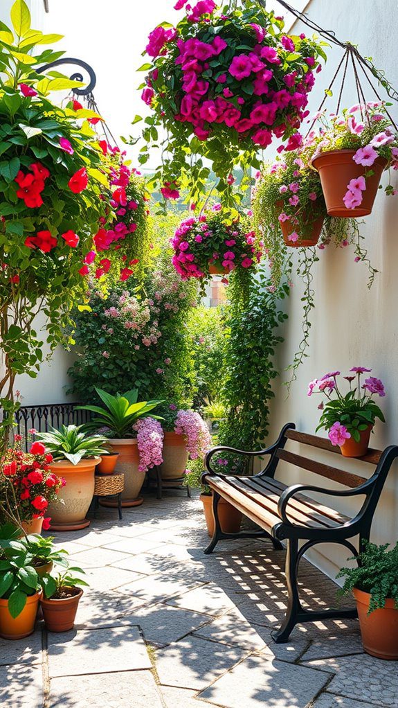 lush floral corner display