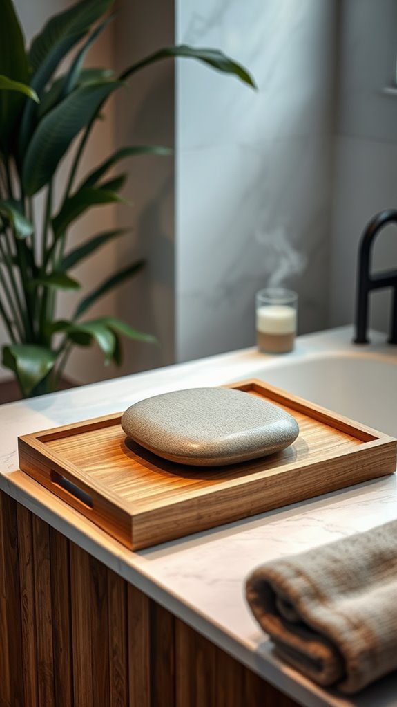 natural stone bath accessory