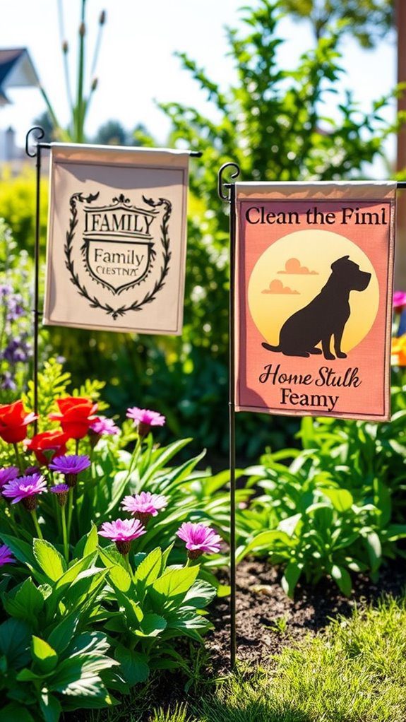 personalized decorative garden flags