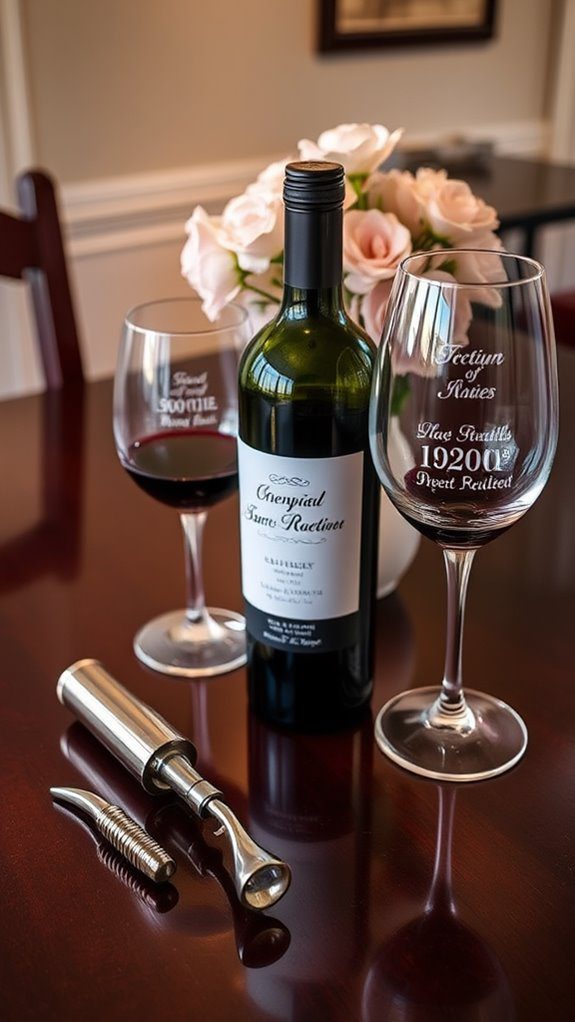 personalized wine gift set