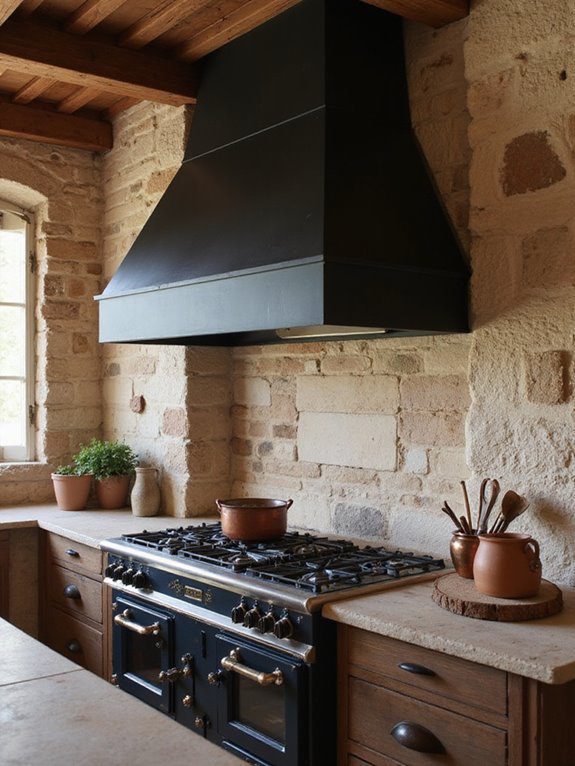 rustic modern kitchen statement