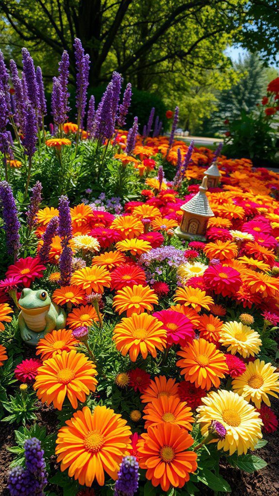 stylish floral garden design