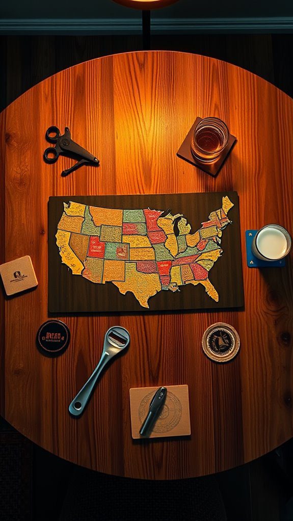 unique state beer caps