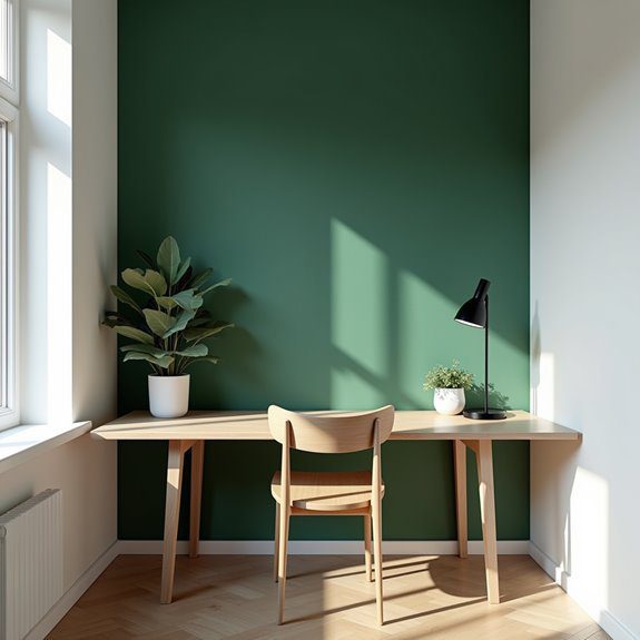 vibrant accent wall transformation