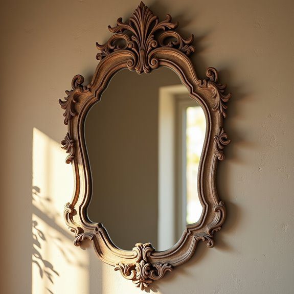 vintage mirrors for rustic elegance