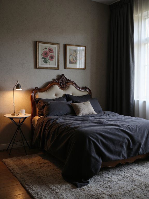 vintage modern bedroom blend