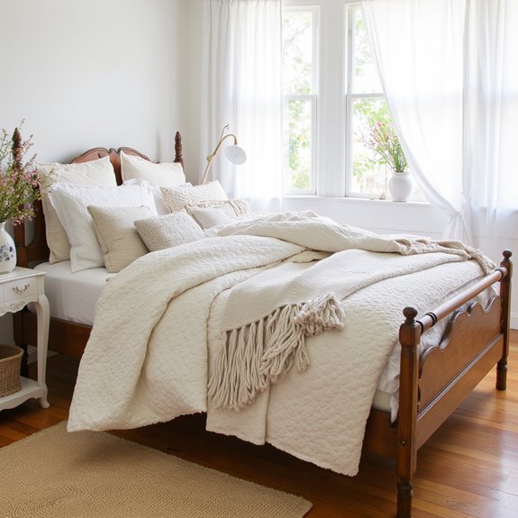 cozy layered textile combinations
