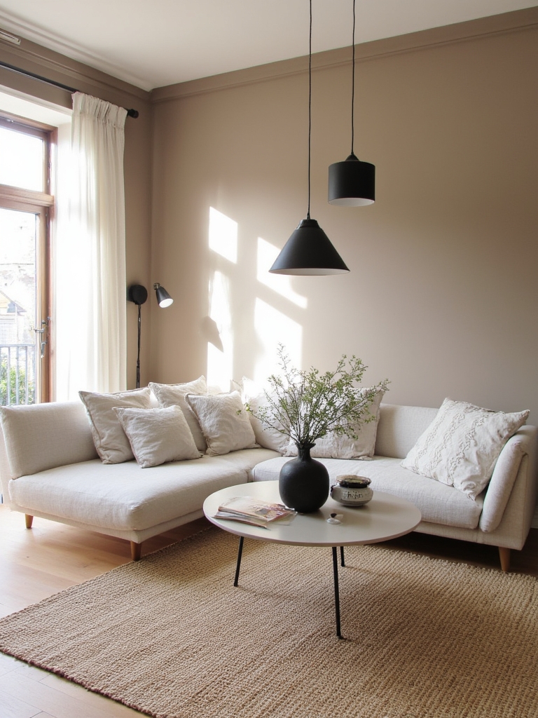 cozy neutral textures accentuated