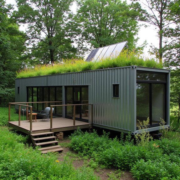 eco friendly green roof home