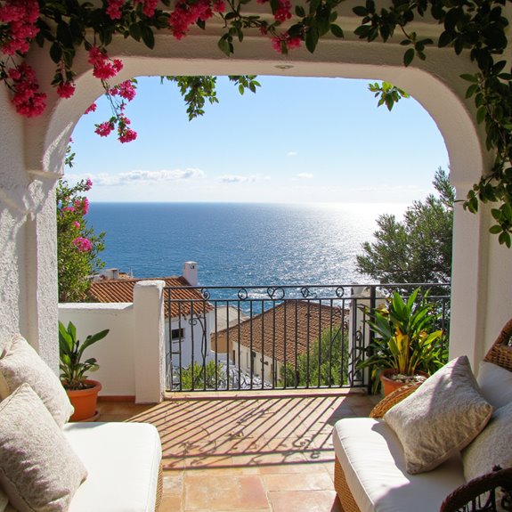 mediterranean outdoor living terrace