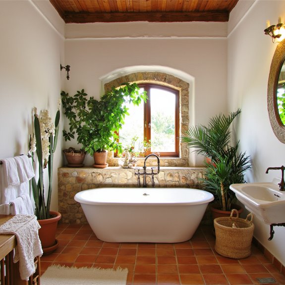 mediterranean serene bathroom escape