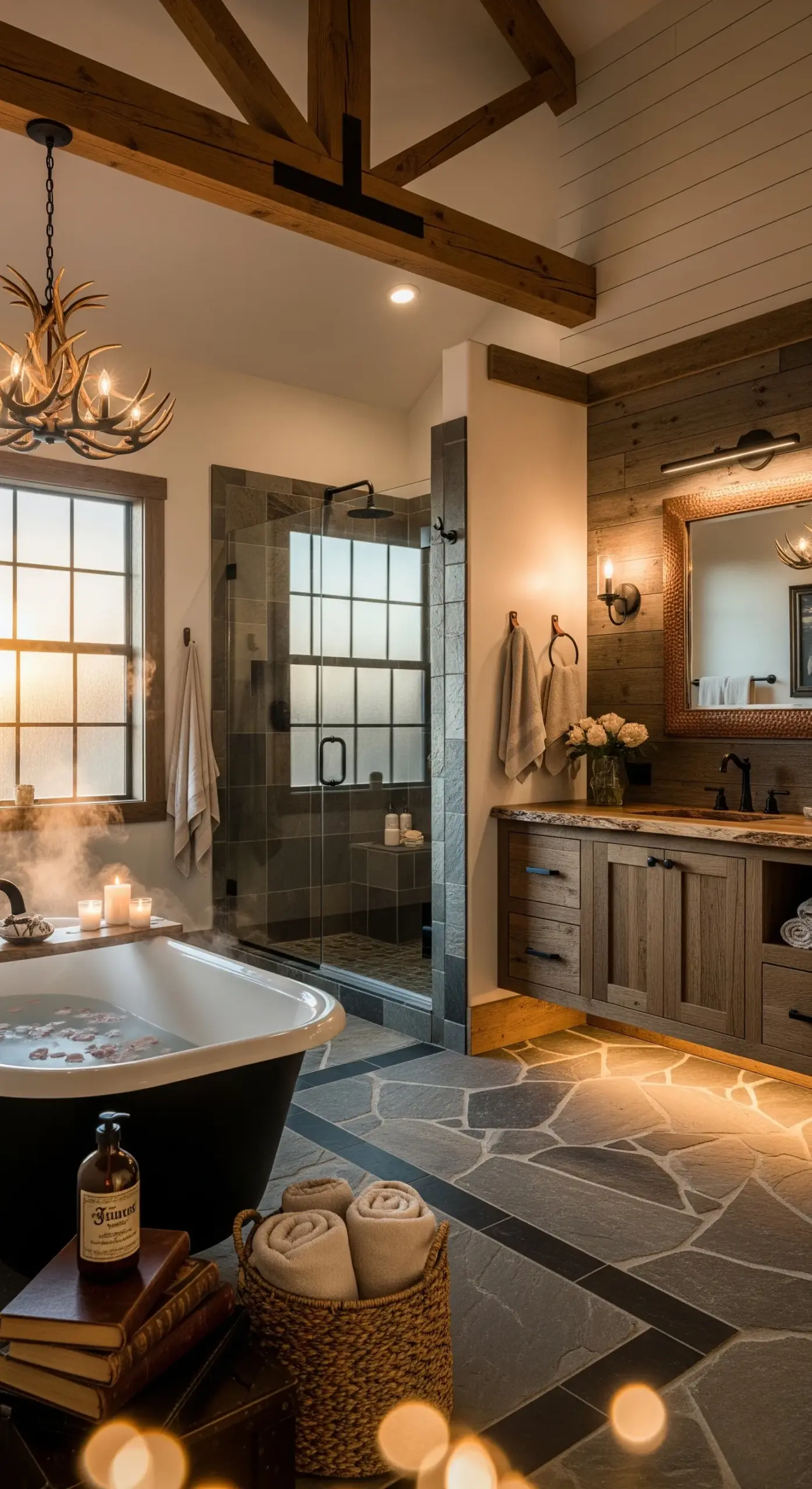 Creating cozy bathroom interiors