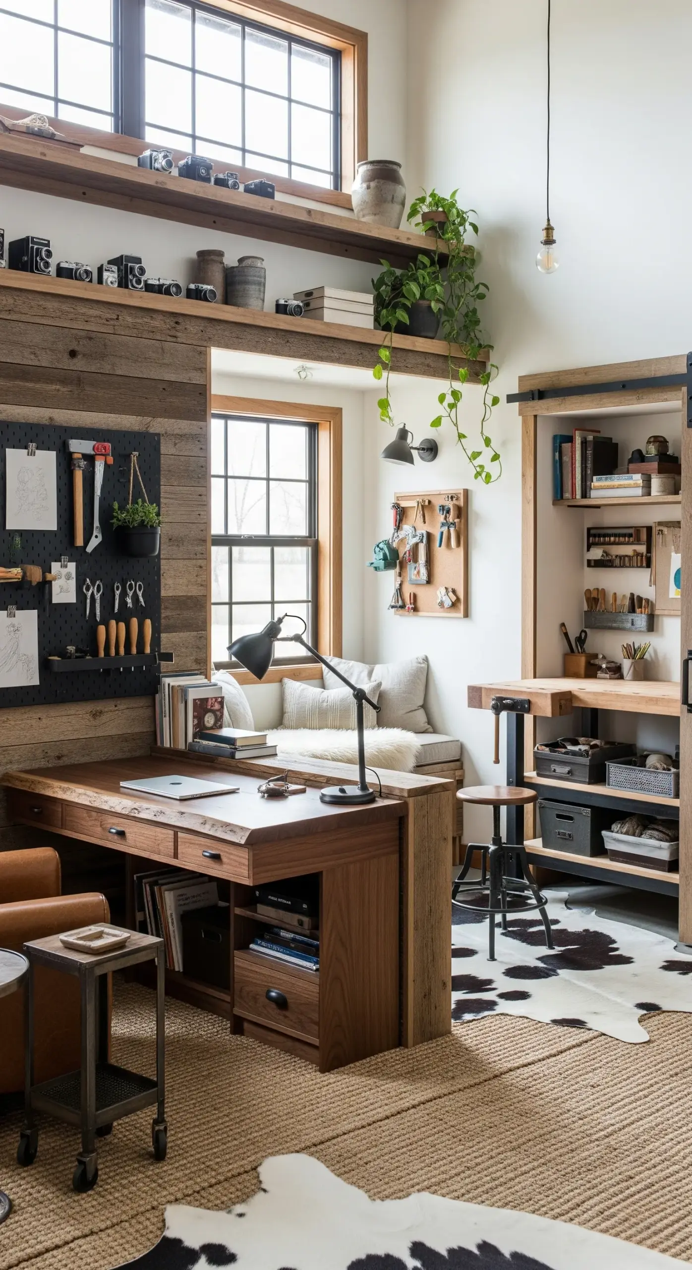 Integrating living and working areas