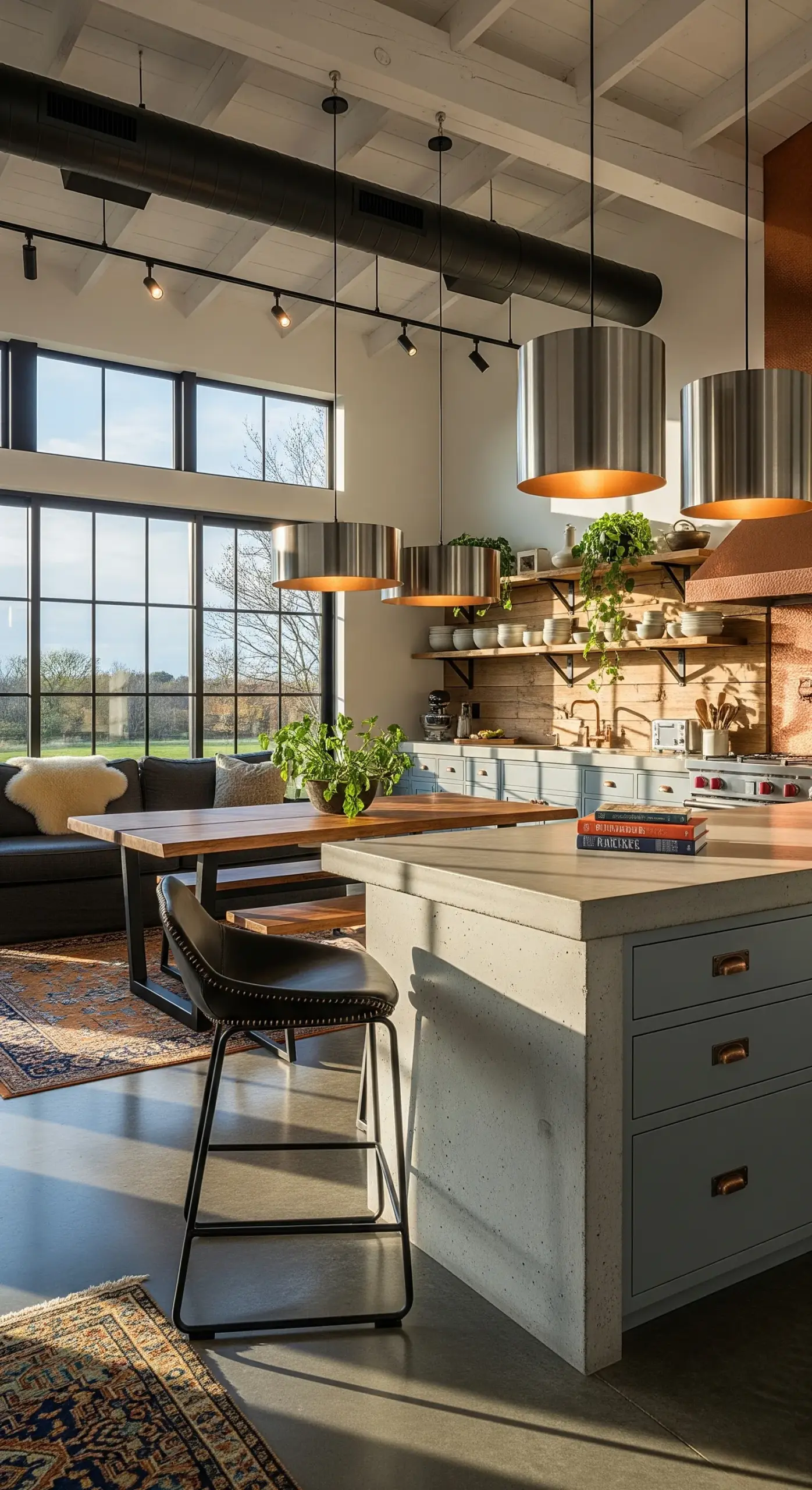 Modern industrial accents